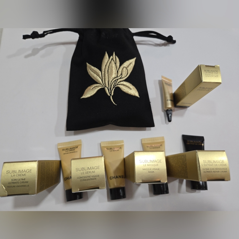 Chanel Sublimage 8 Pieces Travel Size Skincare Set With Sublimage Pouch - Picture 9 of 13